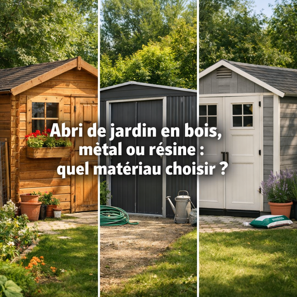 Abri de jardin en bois, métal ou résine : quel matériau choisir ?