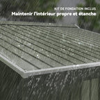 Abri de Jardin en Acier Galvanisé 5,4 m²