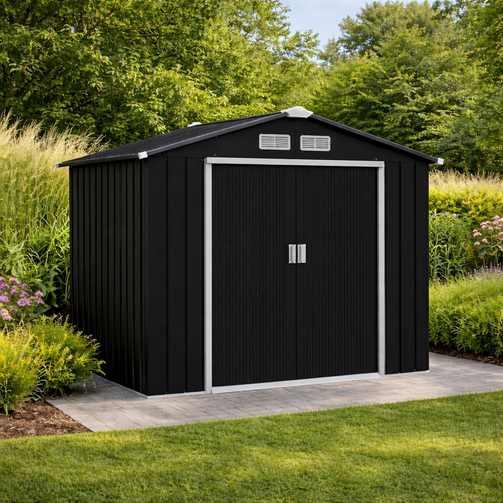 Abri de Jardin 2,5 m² en Acier 213x130x185 cm