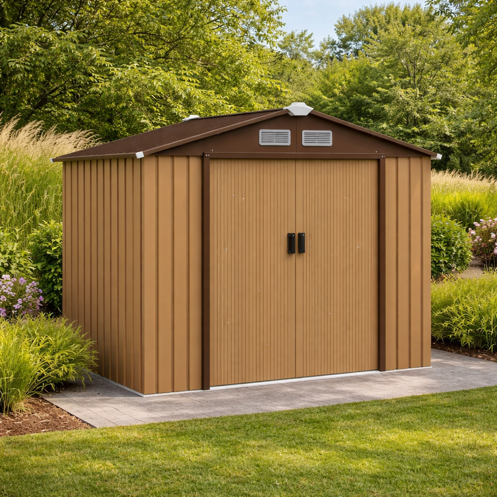 Abri de Jardin 2,5 m² en Acier 213x130x185 cm