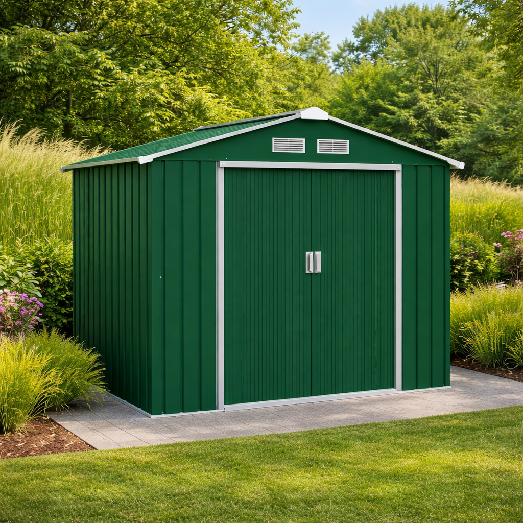 Abri de Jardin 2,5 m² en Acier 213x130x185 cm