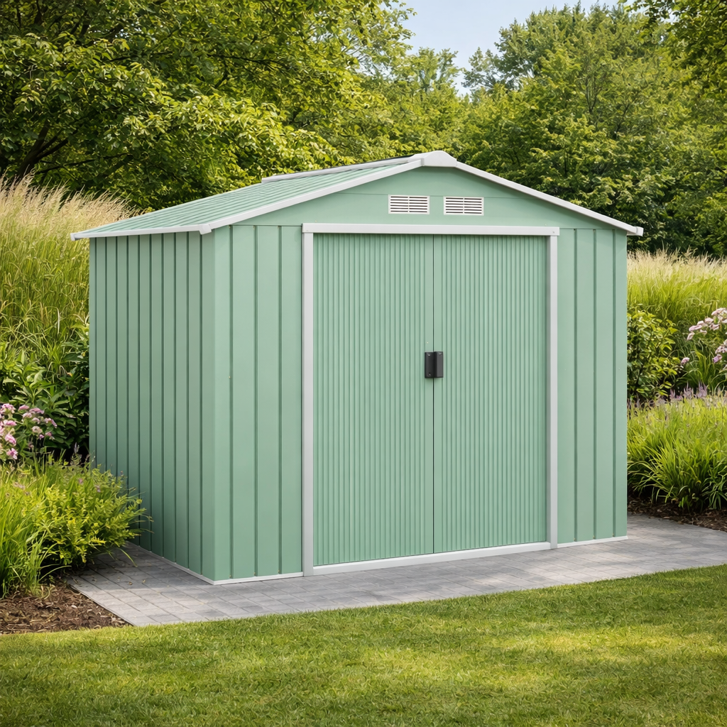 Abri de Jardin 2,5 m² en Acier 213x130x185 cm