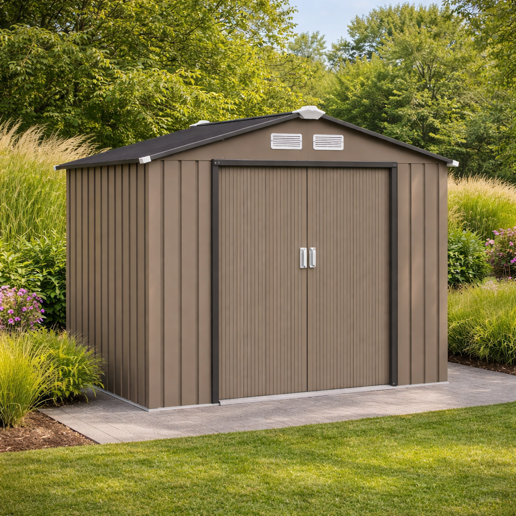 Abri de Jardin 2,5 m² en Acier 213x130x185 cm