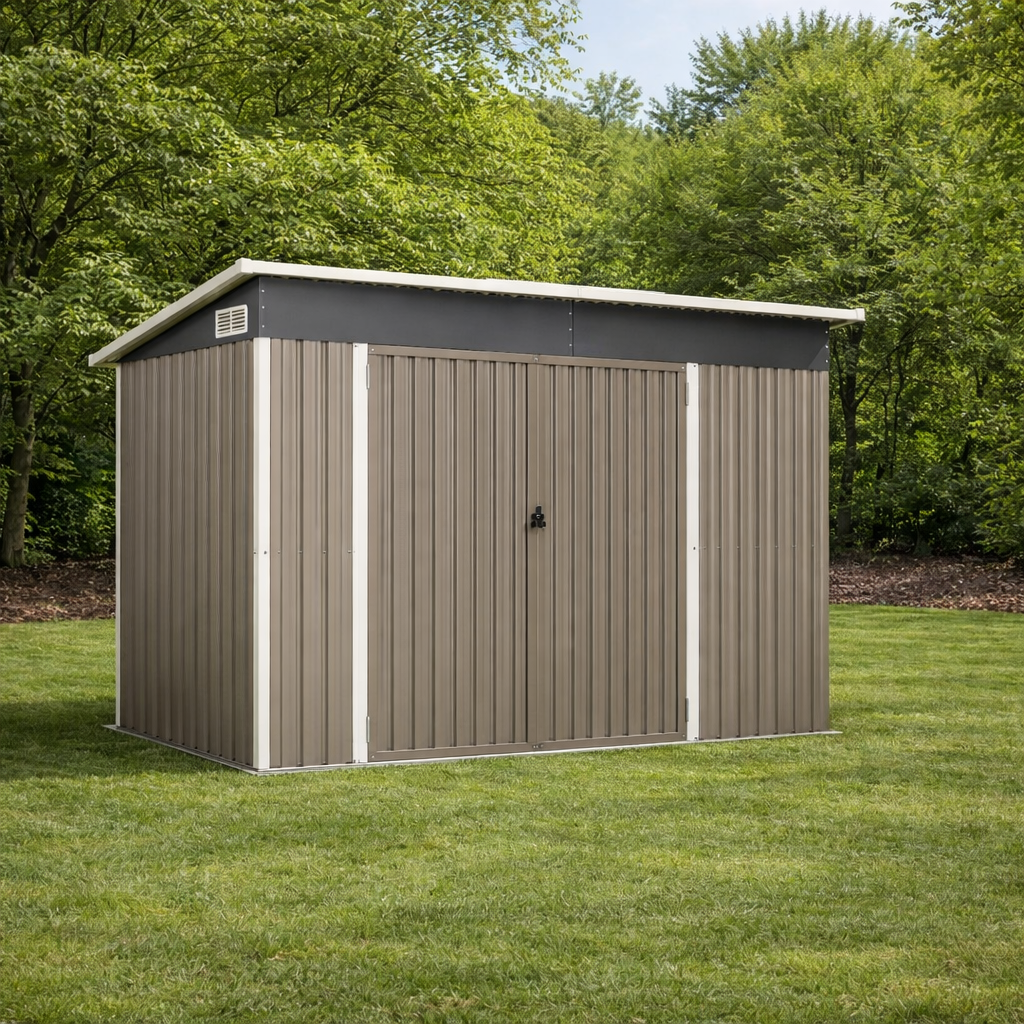 Abri de Jardin en Métal 234x132x185 cm