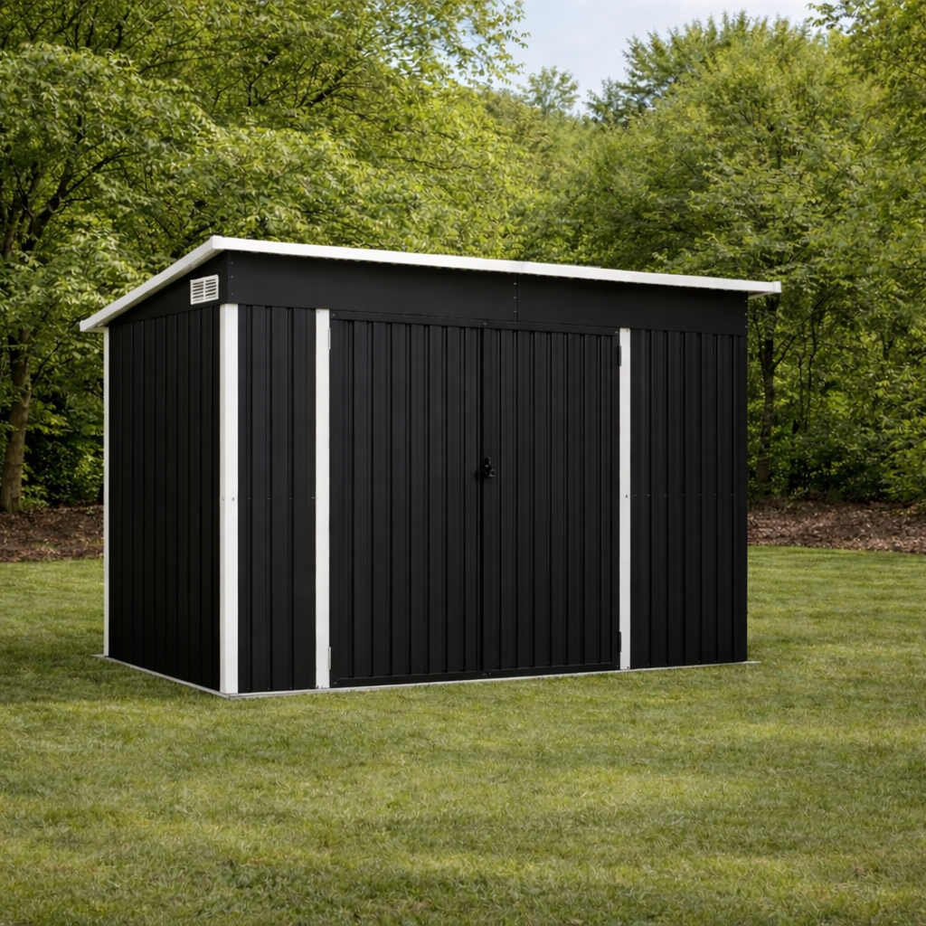 Abri de Jardin en Métal 234x132x185 cm