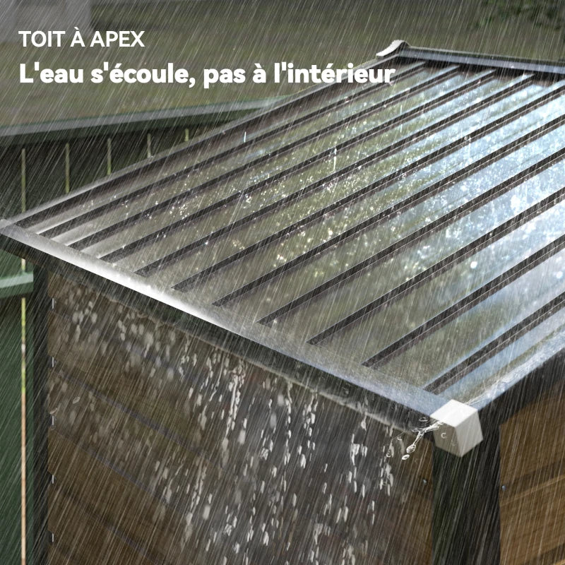 Abri de Jardin en Acier 2,36 m² 213x120x194 cm