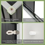 Abri de Jardin en Métal 163 x 86 cm