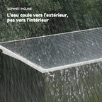 Abri de Jardin en Acier 3,6 m² 280 x 130 x 172 cm